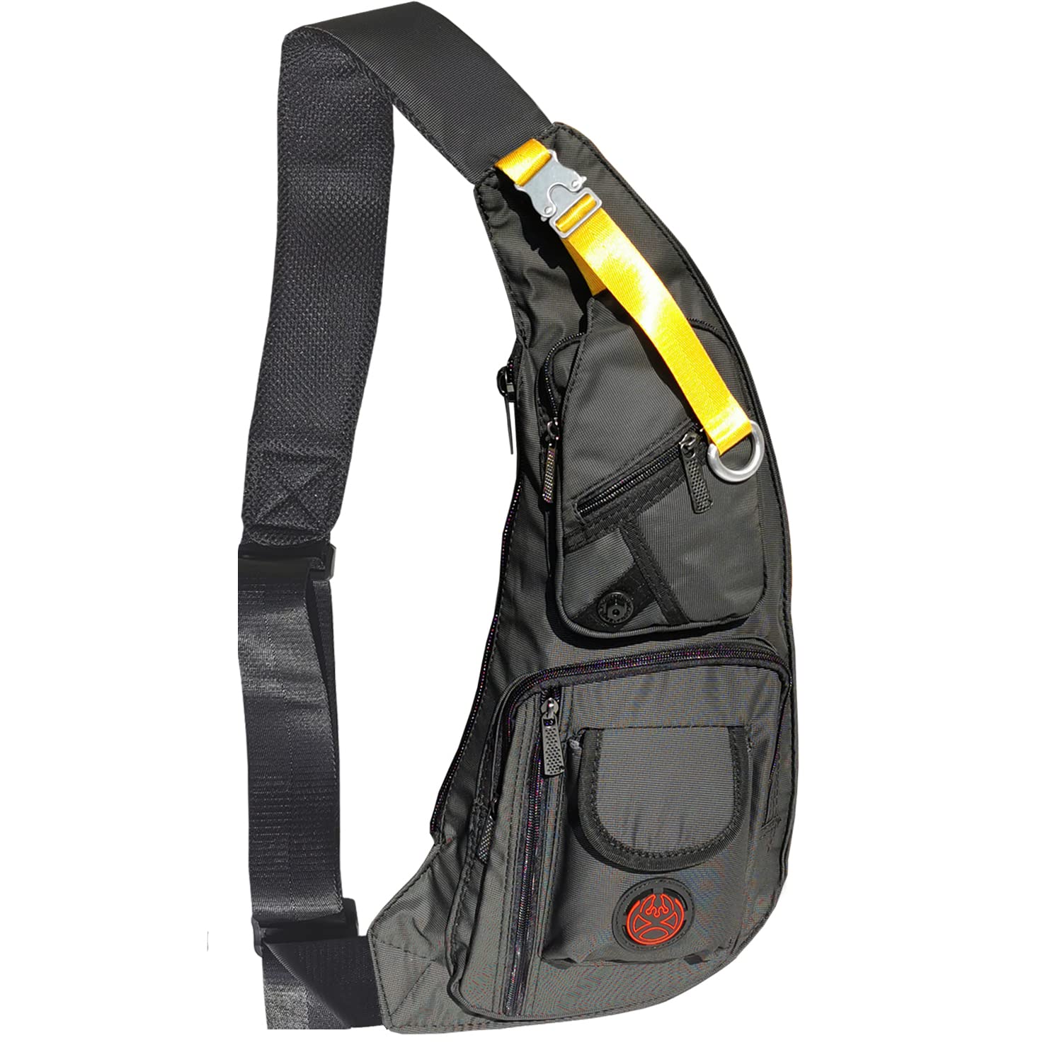 Innturt Nylon Sling Chest Bag Daypack Bicycle Travel Gym Backpack, S2-black, S, Sling Bag