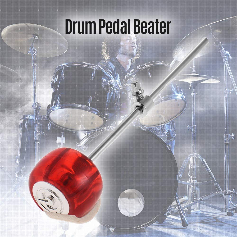 WildCard India Drum Kick Pedal Beater Wool Felt Hammer Head and