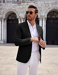 COOFANDY Men's Casual Knit Blazer Suit Jacket