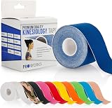 Proworks Kinesiology Tape 5m Roll Dark Blue Elastic Muscle Support