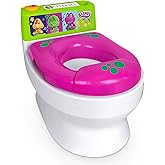 Barney Potty Trainer, Floor Potty Chair with Sounds, Removable Toilet Topper, Tracking Chart & Storage for Toddler Potty Training