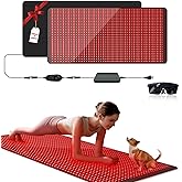 Red Light Therapy Mat - 71"x35" Full Body Relief with 660nm+850nm Dual Wavelength, 1350 LEDs, 4 Modes, Timer & Pulse Function for Back/Neck/Shoulder/Knee Pain - Gift for Men Women