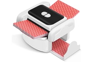 Neasyth Automatic Card Shuffler for 1-2 Decks, Playing Cards Shuffler Machine Rechargeable Portable Compatible with Phase 10, Skip-Bo, Skyjo for Home Party Card Games
