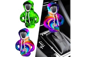 XWQWD 2PCS Car Gear Shift Cover, Funny Gear Shift Knob Cover Sweater Hoodie for Car Decorations & Protections Universal Car Interior Accessories Stick Shift Cover N