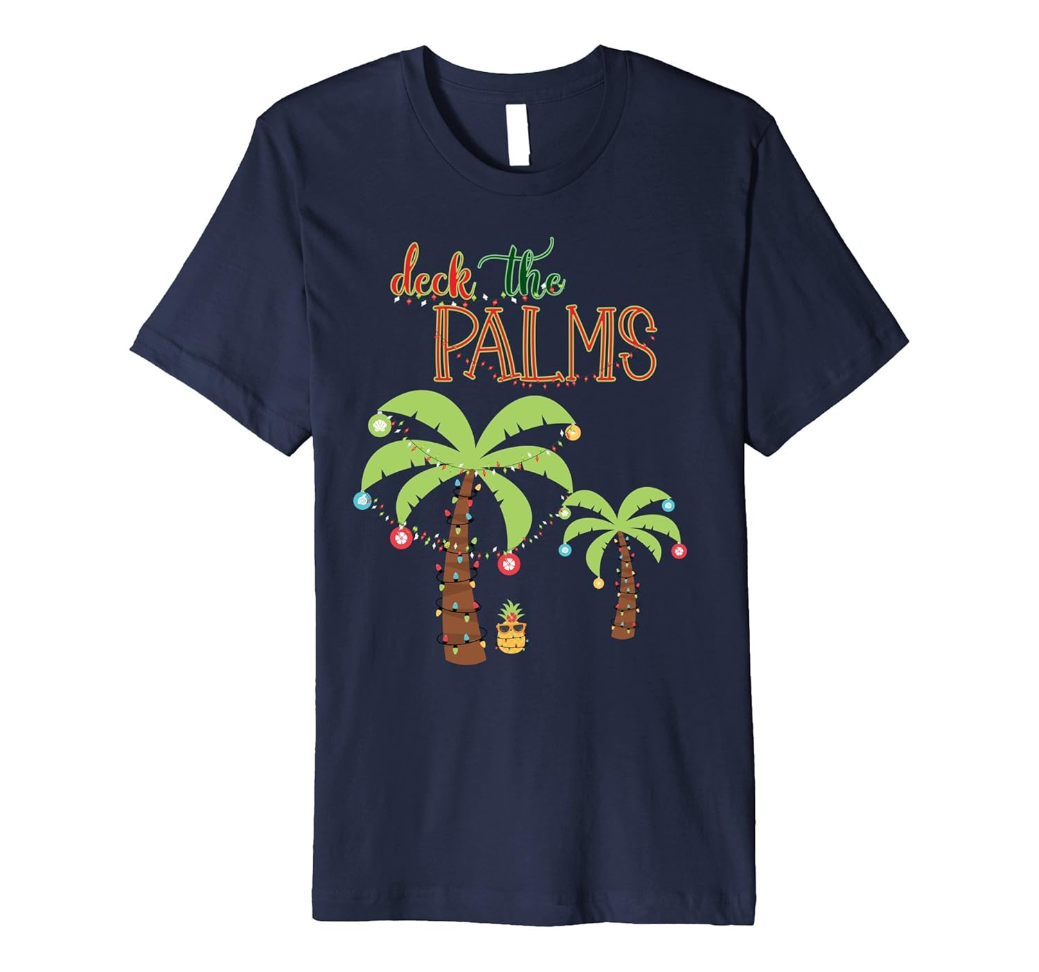 Tropical Christmas T Shirt-Beach Family Holiday Vacation Tee-ANZ