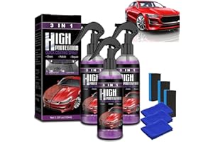 FNIUANF 3 In 1 High Protection Quick Car Coating Spray, 5 Bottles Ottostuart Car Coating Agent, 3-In-1 High Protection Car Spray 3 In 1 Spray Quick Coating Spray Spray Coating Agent Nano Spray (3Sets,100ML)