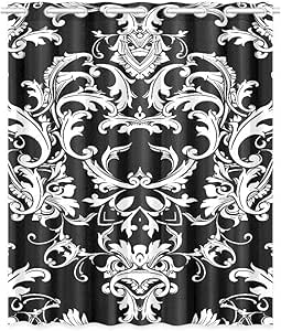 YXUAOQ Cortinas Opacas Sala de Estar Precioso Damasco Barroco Cortinas