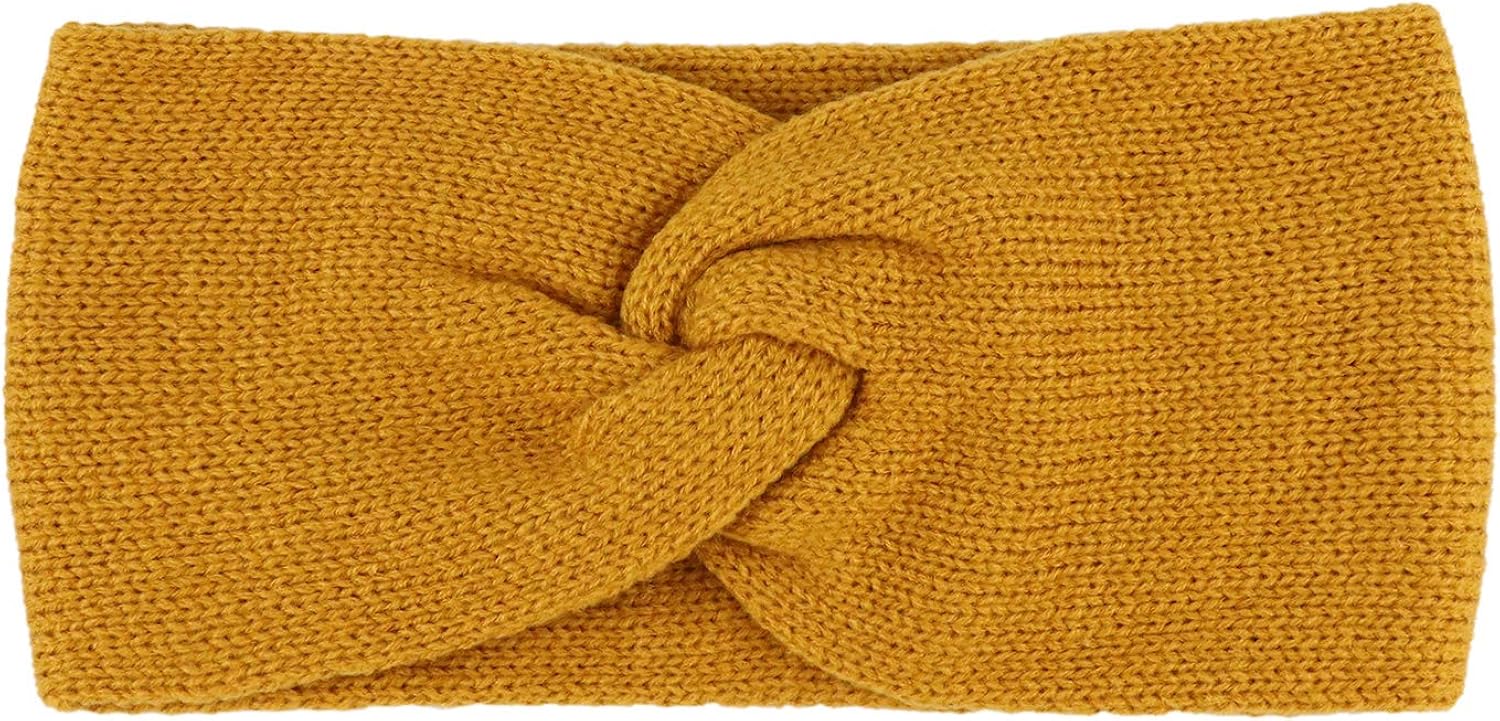 DRESHOW 6 Pieces Women Warm Knitted Headband Winter Ear Warmer Crochet Head Wraps Thick Cable Headband - Image 5