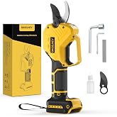 Brushless Electric Pruning Shears for DeWalt 20V Battery with 1.4-Inch Cut | Cordless pruner with brushless motor, SK5 blade and LED light; tool only, battery not included; 1-year warranty