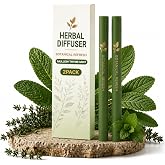Herbal Diffuser Pen 2 Pack, Portable Botanical Blend for Relaxing Moments | Plant-Based Botanical Blend with Mullein, Thyme &amp; Mint. Slim, Non-Electric Design for Desk, Travel, Home &amp; Office
