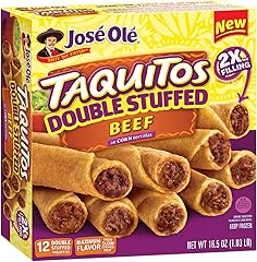 Jose Ole Beef Corn Double Stuffed Taquitos, 16.5 Ounce, Frozen