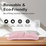 Vivo Technologies Rechargeable Electric Hot Water Bottle 25x17cm Pink view 6