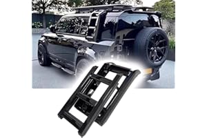 LONGYEAUTO Ladder Side Window Roof Step Ladder Compatible with Land Rover Defender 110 2020-2026 Side Roof Rack Side Access
