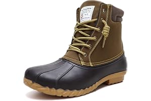 ALEADER Mens Duck Boot | Waterproof Shell | Fur Lined Insulated Winter Snow Boot