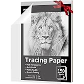 Amazon.com: Tracing Paper 8.5x11 inch, 100 Sheets Transparent Vellum ...