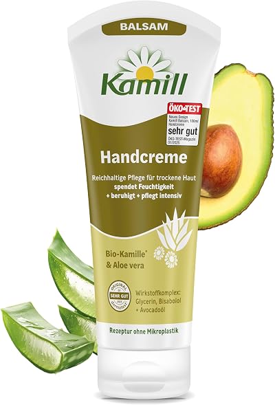 Kamill Hands and Nails Cream 100ml with Chamomile Aloe Vera Avocado Oil