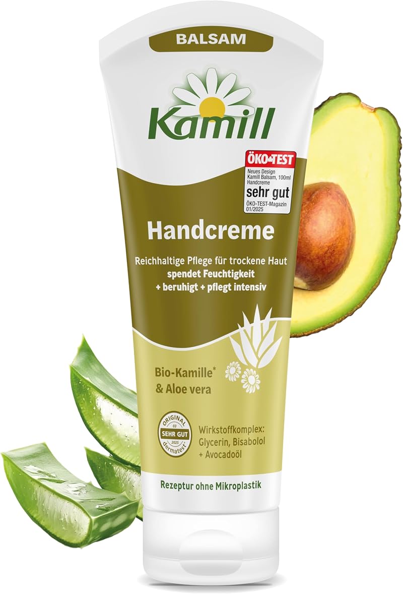 Kamill Hands and Nails Cream 100ml with Chamomile Aloe Vera Avocado Oil