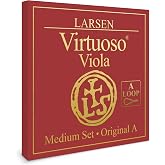 Larsen Virtuoso Viola Strings &ndash; Medium Tension Professional Set with A Loop End for Warm &amp; Clear Sound