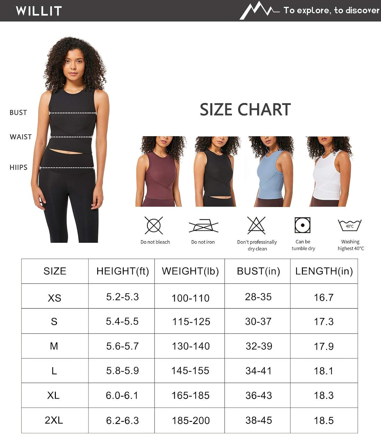 Willit Women's Workout Crop Tank Tops Gym Active Sleeveless Shirts for Yoga Running Fitness High Neck: Clothing