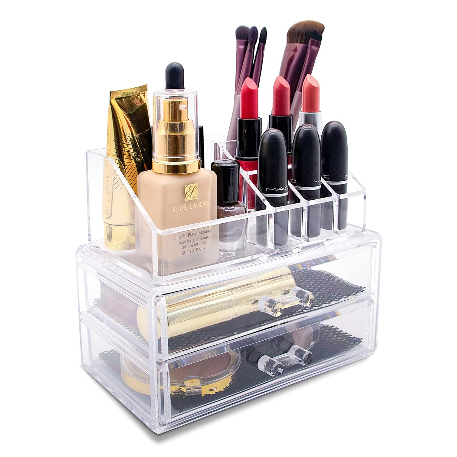 Makeup Organizer Storage Cosmetic Display Cases for Vanity Acrylic Organizers and Storage for Bathroom Counter Dresser by Astarexin(1063): Home Improvement