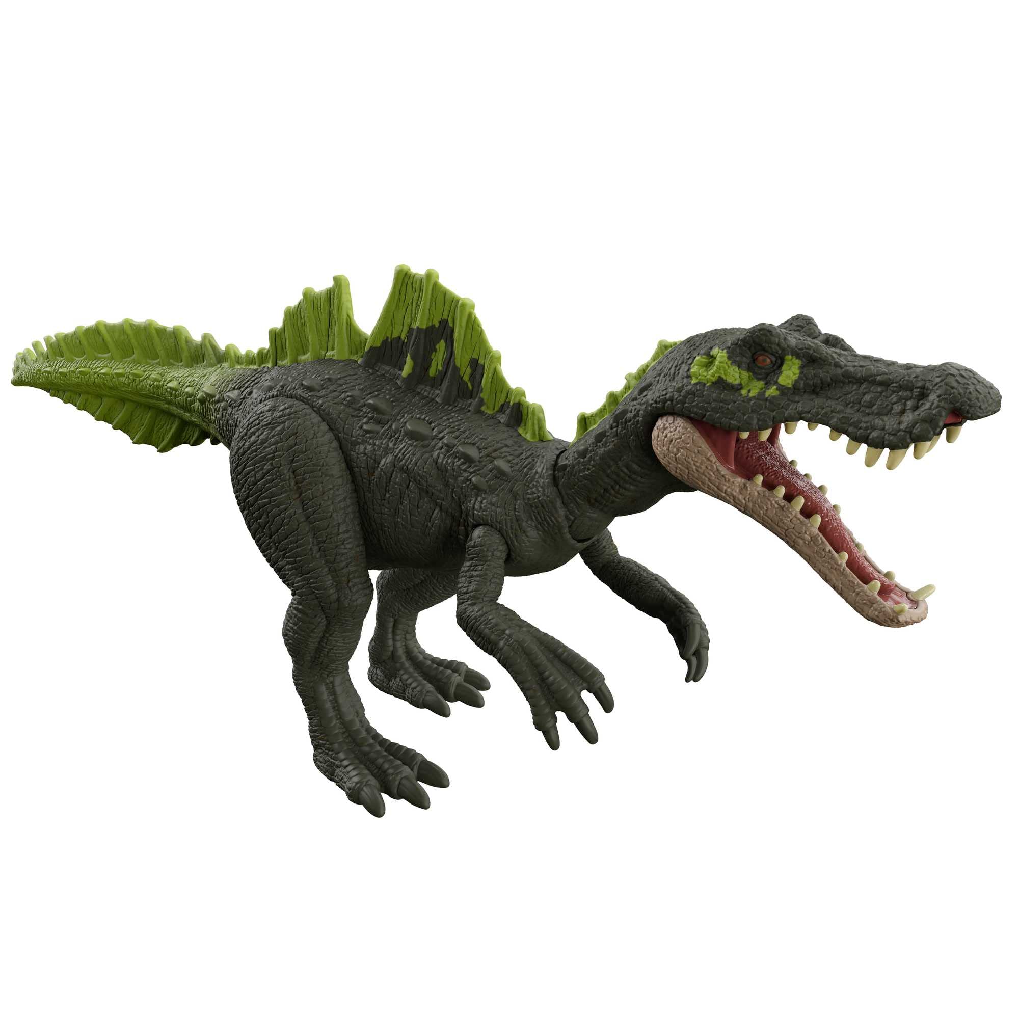 Jurassic World Dominion Roar Strikers Ichthyovenator Dinosaur Action Figure, Roaring Sound, Chomp Attack, Physical and Digital Play, 4 Years and Up