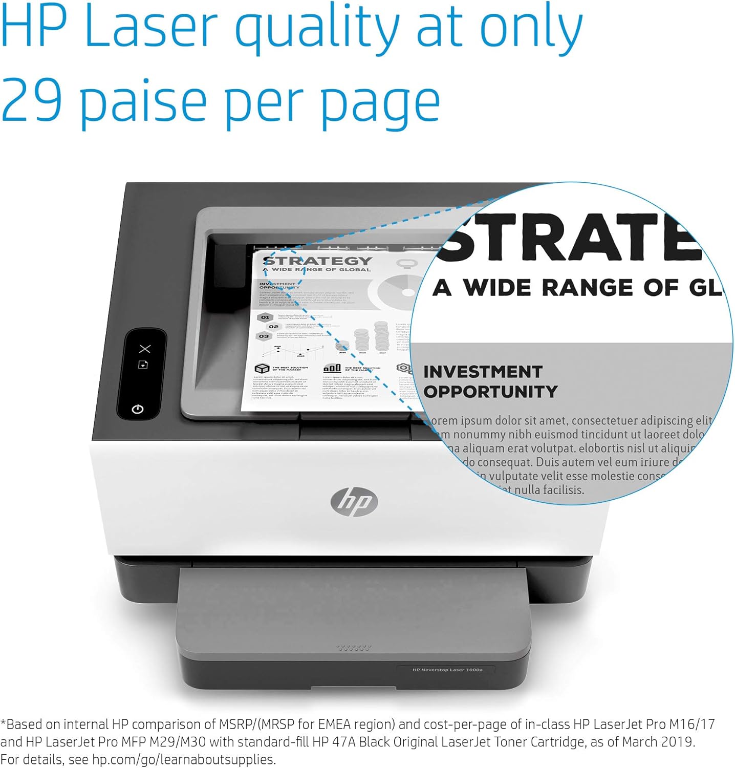 hp laser printer 1000a