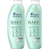 Head & Shoulders Anti-Dandruff Shampoo, BARE Soothing Hydration Twin Pack, 1% Pyrithione Zinc, Dry Scalp Relief, Free of Sulfates, Silicones, Dyes, 13.5 fl oz Each