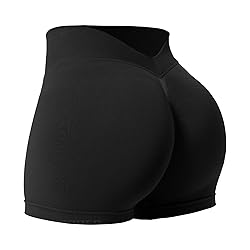 YEOREO Workout Scrunch Shorts Women V Back Gym Butt