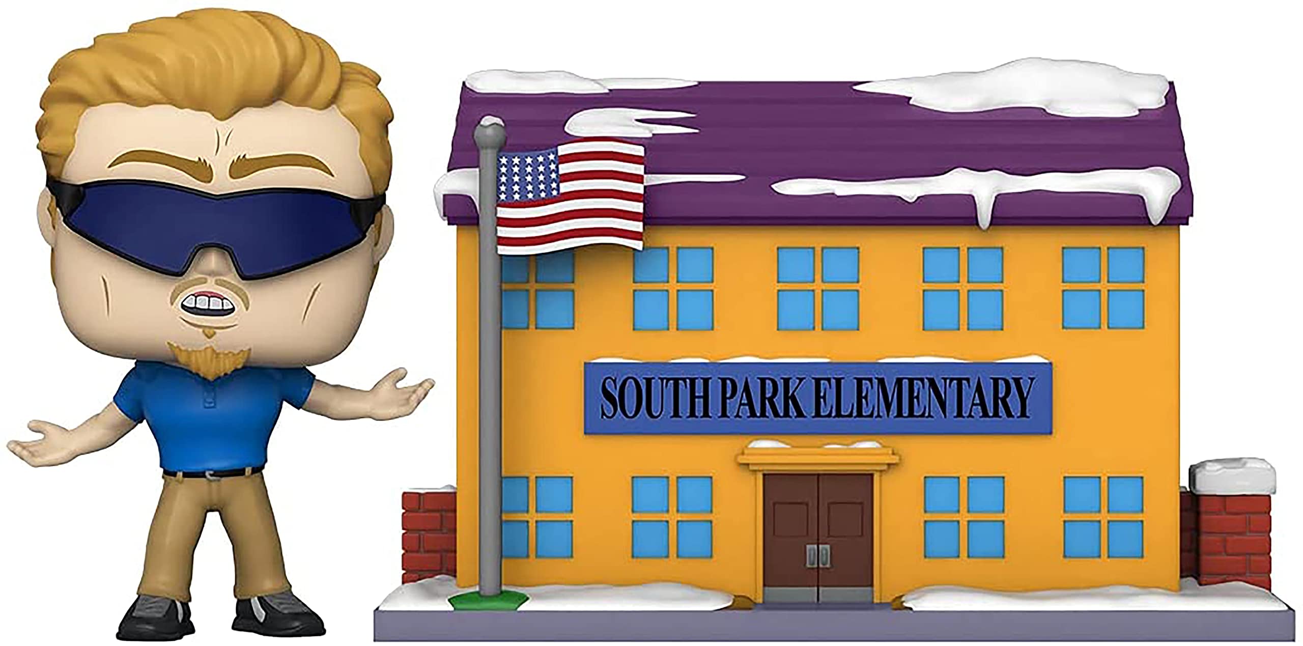 Funko POP! Town: SP - SP South Park Elementary With Pieces Principal - South Park - Collectable Vinyl Figure - Gift Idea - Official Merchandise - Toys for Kids & Adults - TV Fans