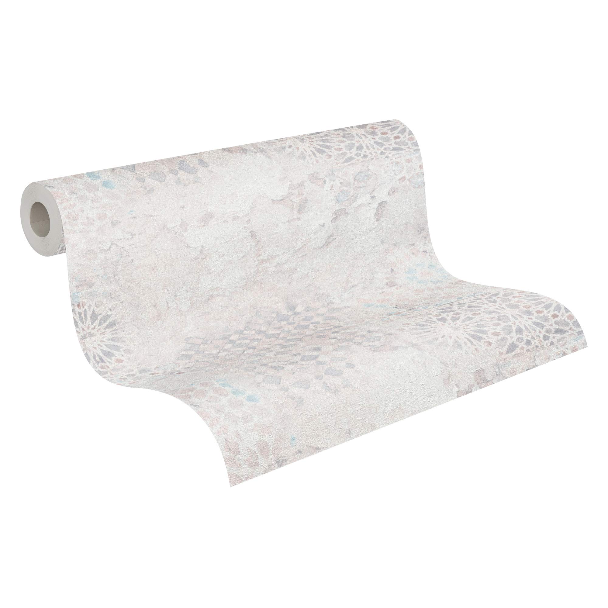 Livingwalls Vintage Wallpaper Metropolitan Stories 2 A.S. Création Non-Woven 10.05 m x 0.53 m Grey Green Purple Made in Germany 378583 37858-3