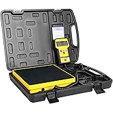 YELLOW JACKET 220 LBS HVAC Freon Scale High Precision Charging Refrigerant Scale Weight Scale with Portable Case for All Refrigerant Recovery Tanks