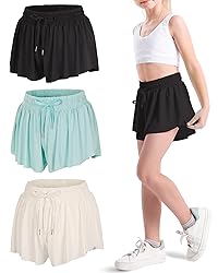 KEREDA Girls Flowy Shorts,Butterfly Shorts for Teen