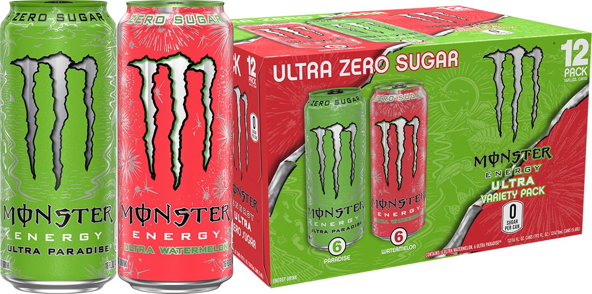 Monster Energy Drink Ultra Paradise y paquete variado de sandía
