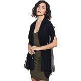 Stylore Chiffon Scarf Lightweight Soft Sheer Long Head Wrap Solid All Season