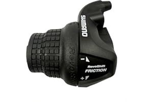 Aikolesa Bike Gear Shifters 3 Speed, Bicycle Revoshift Shift Lever Bicycle Twist Grip Thumb Gear Shifter for MTB Folding Mountain Bike (RS25-3L)