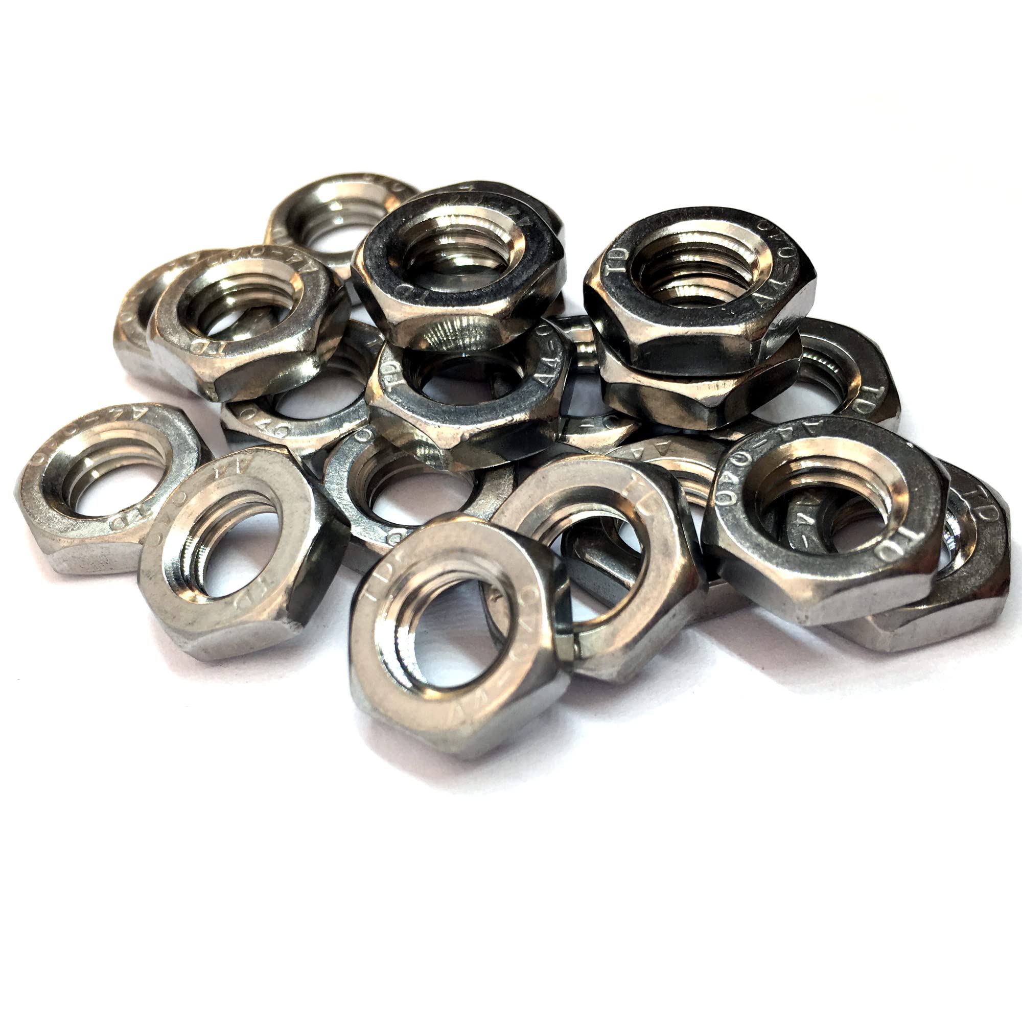 M8 Thin Nut DIN439, A4 (316) Stainless Steel (Pack of 20)