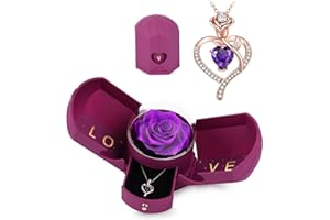 Forever Love Eternal Dried Preserved Roses Artificial Flowers Birthday Valentines Day Fresh Single Glass Roses In A Box Gifts