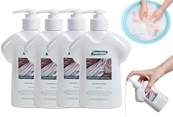 LINGERIE DETERGENT – DOUBLE CONCENTRATED, LADY SCENTED, DELICATE UNDERWEAR CLEANING LIQUID – 10.14 FL OZ (4, ORANGE&LILY)