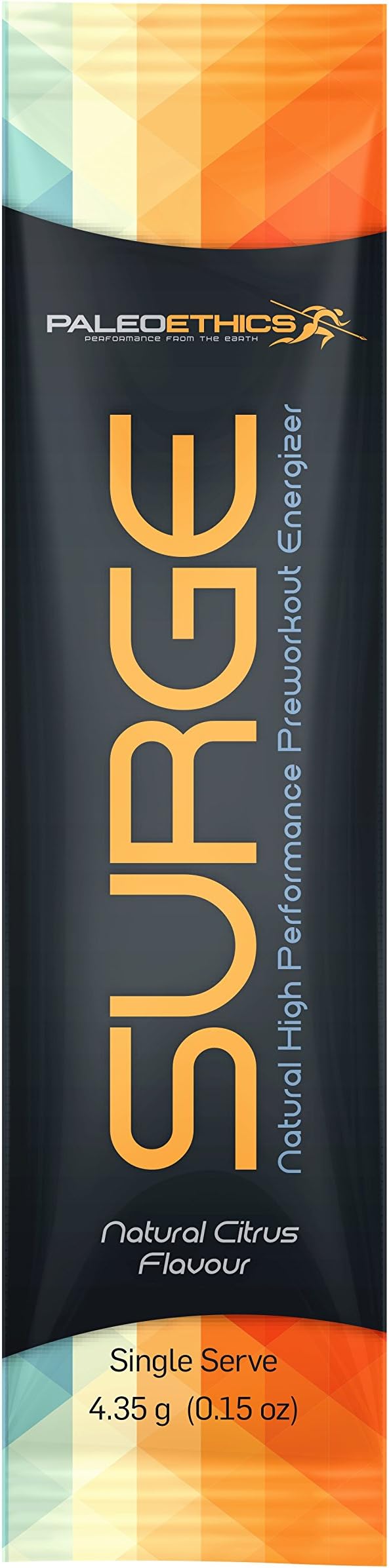 PALEOETHICS Surge High Performance Preworkout Energizer, Natural Citrus