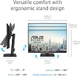 ASUS VA27UCPS 27 inch 4K IPS HDR USB-C PD65W Anti-Flicker Ergonomic Monitor view 5