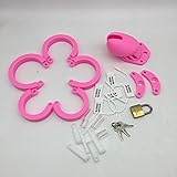 Silicone Massage Devices Birdcage Pink Lock Short