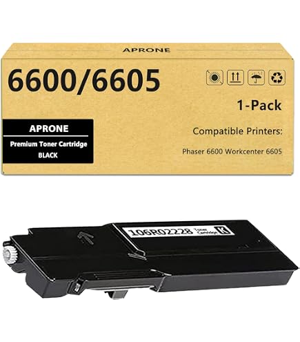 Confezione Da 4 Toner Neri Compatibili Xerox 106R02228 – Per Phaser 6600 E WorkCentre 6605, Resa 8000 Pagine