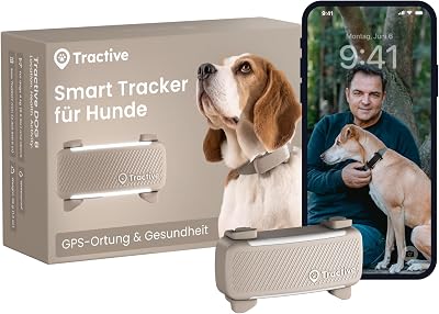 GPS Tracker Hund | 2025 Edition | Live-Ortung | Weglaufalarm | Aktivitätstracking | Gesundheitswarnungen | Bellverhalten | Empfohlen von Martin Rütter (Braun)