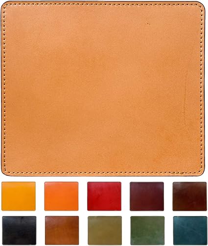 Amazon マウスパッド こだわり親父 マウスパット レザー 革 オフィス ビジネス ステーショナリー マウス パッド 敷物 キャメル Leo Aoi マウスパッド 通販