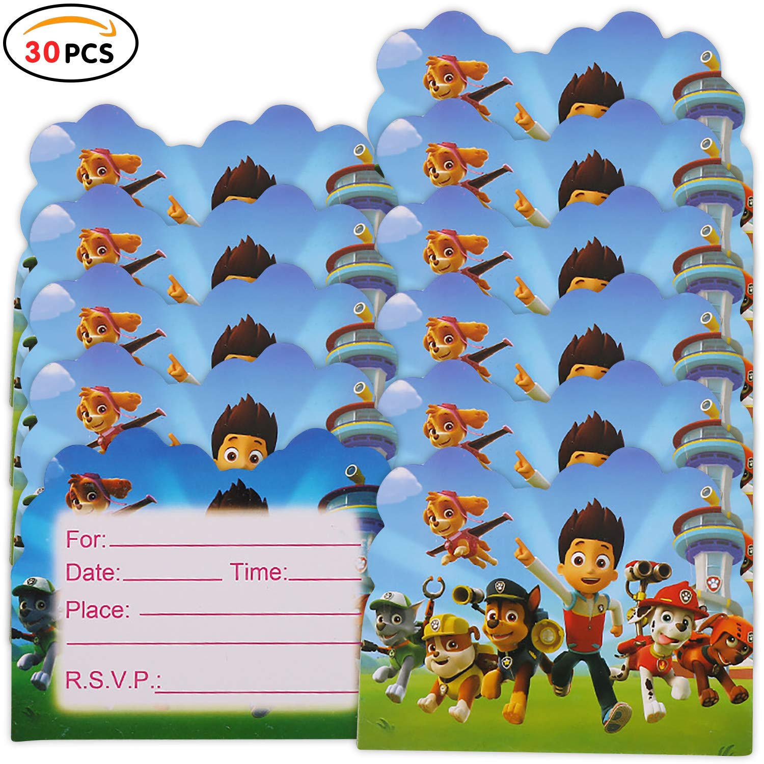 Giochi E Giocattoli Articoli Per Feste E Compleanni 30 Inglese Inviti Battesimo Con Buste Biglietti Cartoline Per Bambini 11 14 Cm Qemsele Inviti Compleanno Bambini Moana Ragazze Festa Di Compleanno