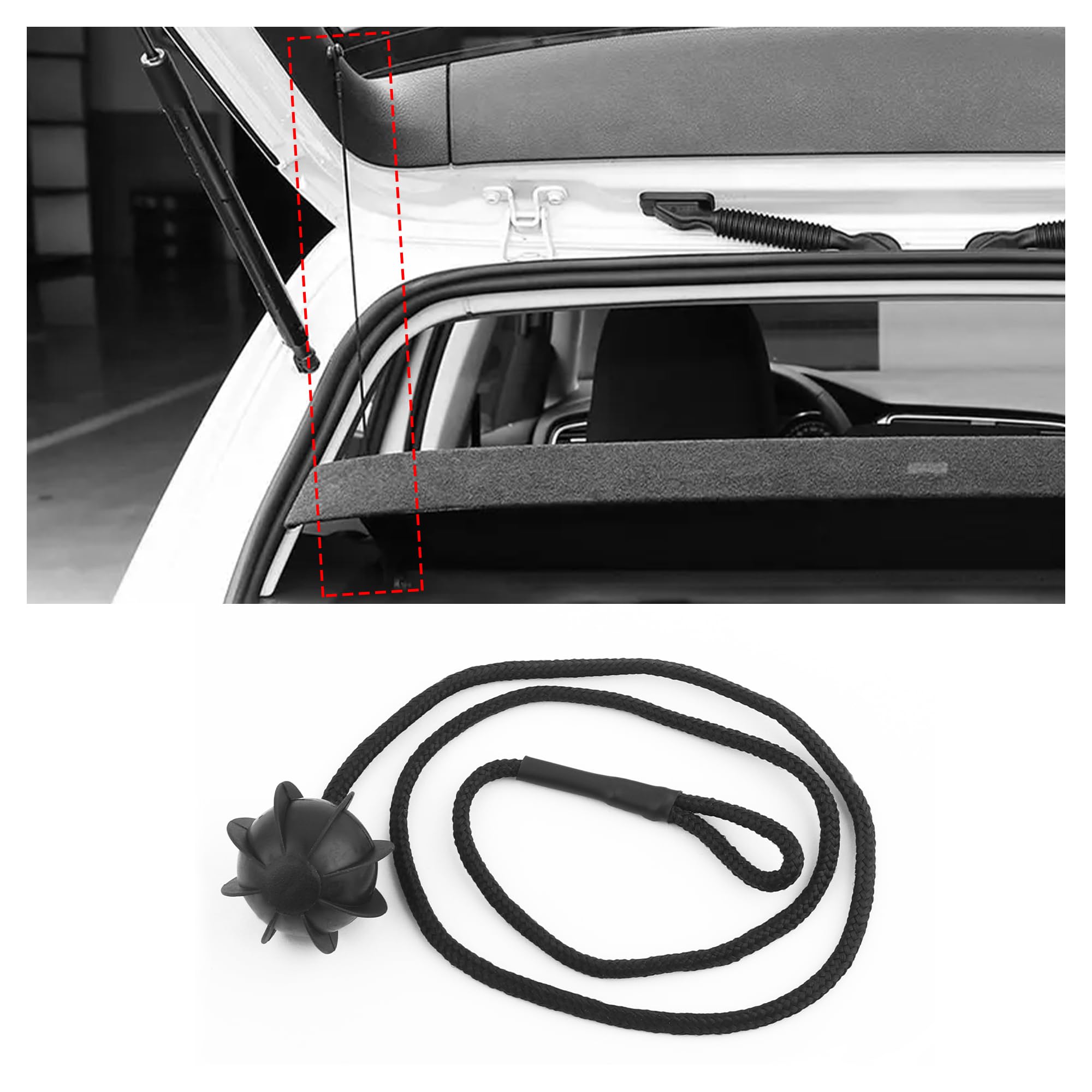 Car Rear Trunk Storage Tray String Strap