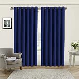 Aspire Homeware Blackout Curtains 90x72 Navy Thermal Insulated Eyelet view 3