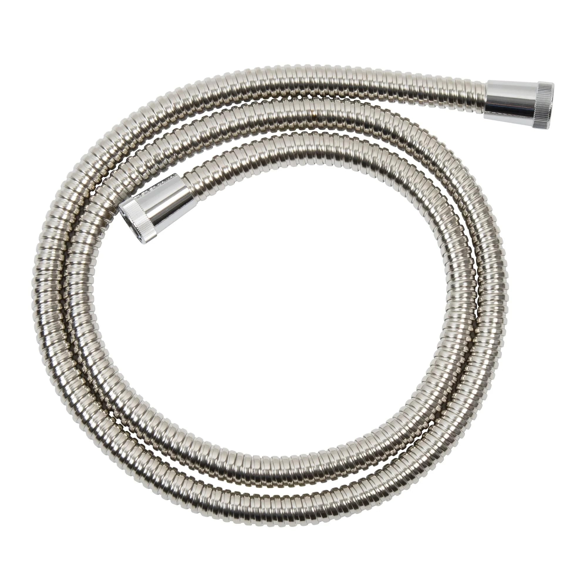 Croydex Reinforced Chrome Stretch Shower Hose 1.5m to 2m - Incredibly Durable Shower Head Hose, Extends to 2m, Universal ½” B.S.P Connection, Stainless Steel, Large Bore, Ideal for All Showers — image 1