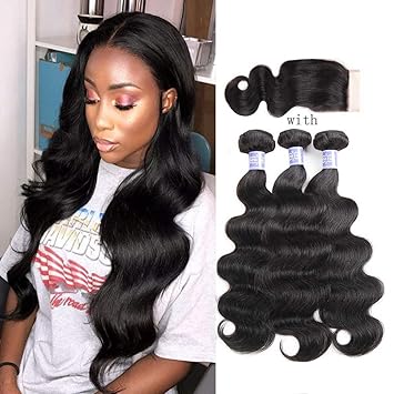 Amazon Com Sayas Hair 3 Bundles Brazilian Hair Body Wave With