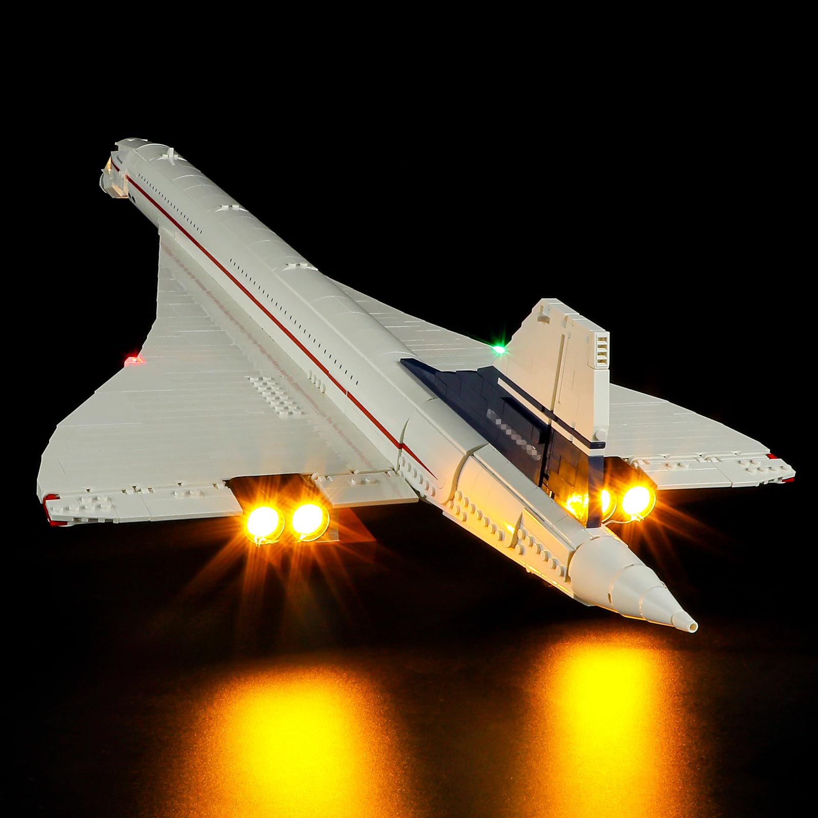 MENZAVA LED Light Set Compatible with LEGO 10318 Concorde Icons Building Blocks Model - Model Set NOT Included